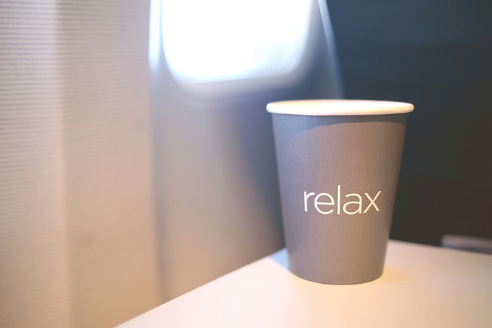 Kaffe im FLugzeug
